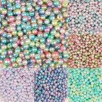 Koraliki plastikowe , Tworzywa ABS perła, Koło, różnej wielkości do wyboru, dostępnych więcej kolorów, otwór:około 1mm, sprzedane przez torba