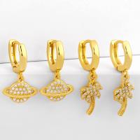 Brass Drop Earring fashion jewelry golden Sold By Pair