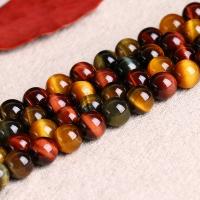 Tiger Eye pärlor, DIY & olika storlek för val, fler färger för val, Såld Per Ca 15 inch Strand
