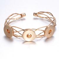 Snap Button Bracelet Brass plated fashion jewelry & for woman nickel lead & cadmium free 18mm Sold By PC