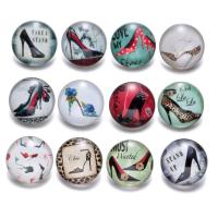 Jewelry Snap Button Glass plated fashion jewelry & for woman 18mm Sold By PC