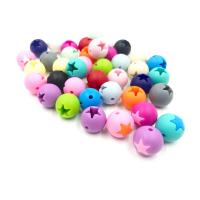 silikone Beads, FDA Silicone, Runde, du kan DIY, flere farver til valg, nikkel, bly & cadmium fri, 15mm, Solgt af PC