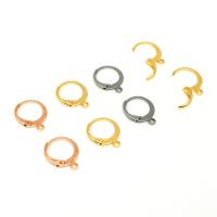 Stainless Steel Hoop naušnica Komponenta, Nehrđajući čelik, pozlaćen, modni nakit & za žene, više boja za izbor, 0.80x12x14.50mm, Prodano By PC