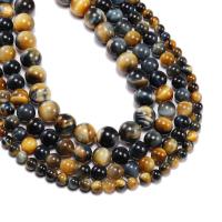 Natural Tiger Eye Beads polished durable & Mini & DIY Sold By Strand
