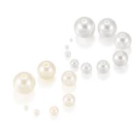 Koraliki plastikowe , Tworzywa ABS perła, Koło, DIY & różnej wielkości do wyboru, dostępnych więcej kolorów, 10Torby/wiele, sprzedane przez wiele