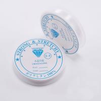 Kristall Faden, Harz, mit Kunststoff, rund, DIY & verschiedene Größen vorhanden, klar, 0.4-1mm, verkauft von Spule