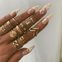 Zinc Alloy Ring Set fashion jewelry gold Sold By Set