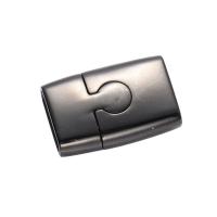 Stainless Steel Magnetic Clasp Rectangle polished DIY  6*2.5mm 1/PC Sold By PC