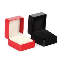 Watch Jewelry Box PU Leather with Velveteen Square 103*110*75mm 1/Box Sold By Box