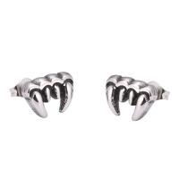 Stainless Steel Stud Earrings fashion jewelry silver color Sold By Pair