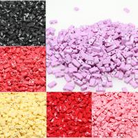 Glass Seed Beads Tila Pärlor, Square, fler färger för val, 5*2.3*1.9mm, 200PC/Bag, Säljs av Bag