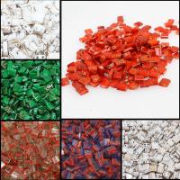 Glass Seed Beads Tila Pärlor, Square, fler färger för val, 5*5*1.9mm, 200PC/Bag, Säljs av Bag