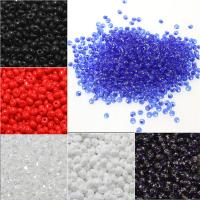 Gemengde Glass Seed Beads, Glas rocailles, Ronde, -zilver bekleed, meer kleuren voor de keuze, 2*2mm, 30000pC's/Bag, Verkocht door Bag