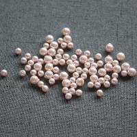 Shell Pearl Half Hole Bead DIY pink Sold By PC