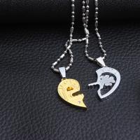 Couple Necklace Zinc Alloy durable & Unisex & with rhinestone 51-80cm Sold By PC