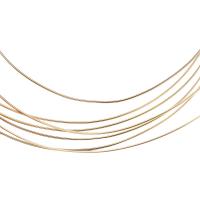 Messing Wire, guldfarve belagt, du kan DIY & forskellig størrelse for valg, nikkel, bly & cadmium fri, Solgt af Spool