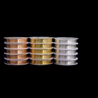 黄銅ワイヤ, メッキ, DIY & 異なるサイズの選択, 無色, 62*15mm,0.3-0.8mm, 売り手 スプール