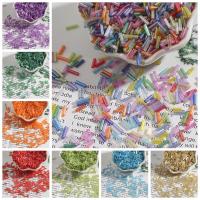Regnbue glas frø perler, Tube, forskellige farver og mønster for valg & du kan DIY, flere farver til valg, 2*7mm, 300pc'er/Bag, Solgt af Bag