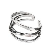 Brass Cuff Finger Ring plated & for woman nickel lead & cadmium free US Ring .5-7.5 Sold By Bag