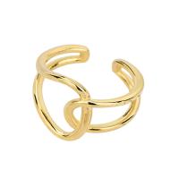 Brass Cuff Finger Ring plated vintage & for woman nickel lead & cadmium free US Ring Sold By Bag