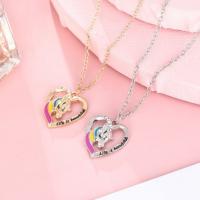 Zinc Alloy Jewelry Necklace Unicorn plated for woman & hollow 420+50 22*23mm Sold By Strand