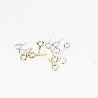 Iron Hooks Eye Screws Nail Number 9 plated DIY golden 2*5*10 Sold By Bag