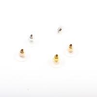 Brass Ear Nut Component Iron plated DIY nickel lead & cadmium free 12*6mm Sold By Bag