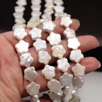 Cultured Reborn Freshwater Pearl Beads Star Baroque style & natural & DIY white 11mm Sold By Strand