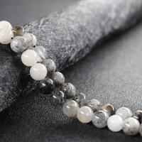 quarzo rutilato perla, Cerchio, fatto a mano, DIY & stili diversi per la scelta, nessuno, :4-14mm, Venduto per 38 cm filo