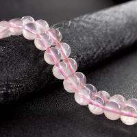 Naturlige rosenkvarts perler, Rose Quartz, Runde, håndlavet, du kan DIY & forskellige stilarter for valg, lyserød, 4-14mm, Solgt af Strand