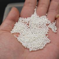 ABS Plastic Beads ABS Plastic Pearl Round plated DIY & imitation pearl & no hole 1.5-12mm Sold By Bag