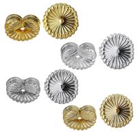 Brass Ear Nut Component plated fashion jewelry & for woman nickel lead & cadmium free Approx 0.5mm Sold By Lot