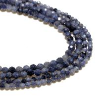 Gemstone smykker perler, Sapphire, Runde, naturlig, du kan DIY & facetteret, blå, 2mm, Solgt af Strand