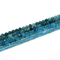 Gemstone smykker perler, apatitter, Runde, naturlig, du kan DIY & facetteret, blå, 2mm, Solgt af Strand