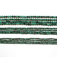 Malakit perler, Runde, naturlig, du kan DIY & facetteret, dyb grøn, 3mm, Solgt af Strand