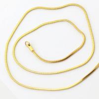 Stal nierdzewna Nekclace Chain, Platerowane w kolorze złota, dla obu płci & różnej wielkości do wyboru, sprzedawane na około 50 cm Strand