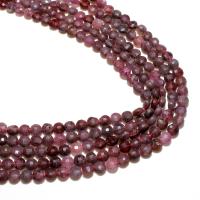 Gemstone Smycken Pärlor, Rubin, Rund, naturlig, DIY & fasetterad, fuchsia, 4mm, Ca 95PC/Strand, Säljs av Strand