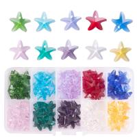 Crystal Pendants Star hanging mixed colors 14.6*11.7mm Sold By Bag