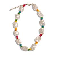 Natural Freshwater Pearl Necklace Resin with Freshwater Pearl & Resin & for woman Sold By Strand
