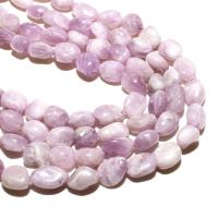 Perles bijoux en pierres gemmes, kunzite, naturel, DIY, violet clair, 8-10mm, Environ 36PC/brin, Vendu par brin