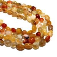 Natural Persian Gulf agate Beads Nuggets DIY yellow 8*10mm Approx Sold By Strand