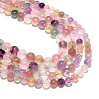 Φυσικό χαλαζία κοσμήματα χάντρες, έλλειψη, φυσικός, DIY, πολύχρωμα, 6mm, Sold Με Strand
