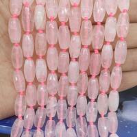 Naturlige rosenkvarts perler, Rose Quartz, du kan DIY & facetteret, 8x16mm, Solgt af Strand