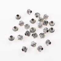 Zinc Alloy Jewelry Beads Lantern antique silver color plated DIY & large hole nickel lead & cadmium free Approx 2.6mm Sold By Bag