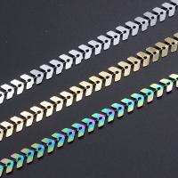 Stainless Steel Bar Chain, plated, DIY, more colors for choice, Sold By Strand