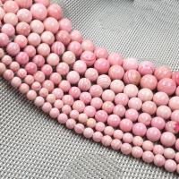 Natural Pink Shell Beads Round DIY pink 8mm Sold By Strand