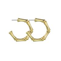 Zinc Alloy Stud Earring plated for woman gold nickel lead & cadmium free 33mm Sold By Pair