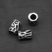Stainless Steel Large Hole Beads plated DIY silver color 13.1*9.5mm Approx 5.8mm Sold By Bag