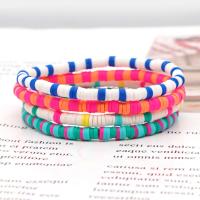 Friendship Bracelet Polymer Clay for woman Inner Approx 127mm Sold By Strand
