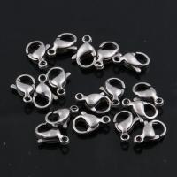 Stainless Steel Lobster Claw Clasp polished DIY silver color nickel lead & cadmium free 3*7*10mm Sold By PC